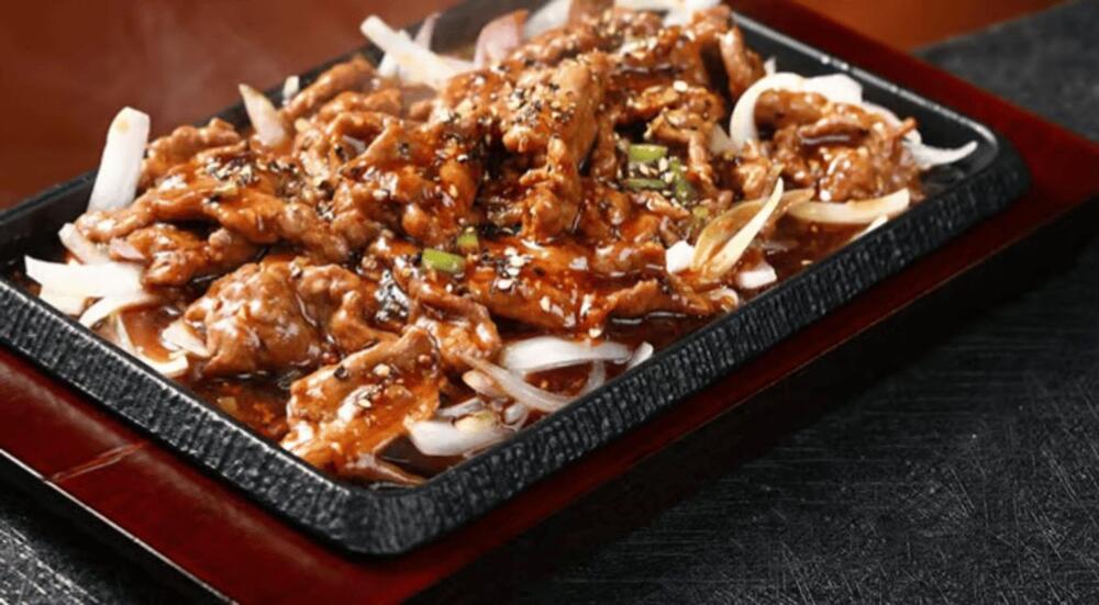 #76. Beef with Black Pepper on Sizzling Platter