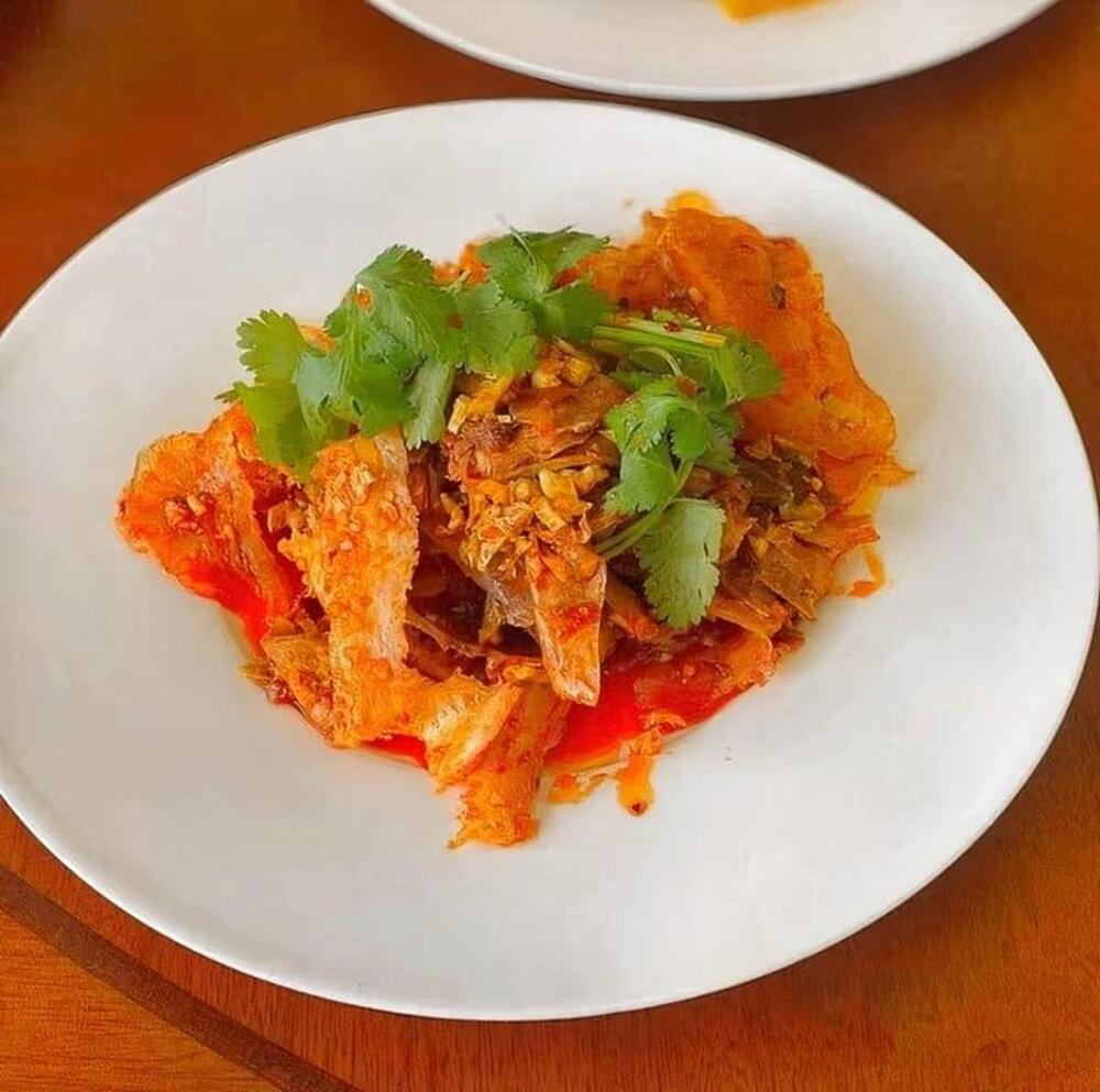 #1 Ox Tongue & Tripe with Roasted Chili Peanut Vinaigrette