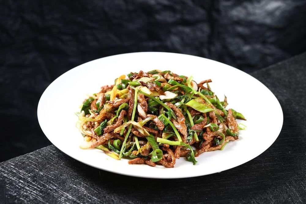 #12 Shredded Pork Sauteed with Dry Bean Curd